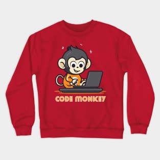 Code Monkey Software Engineering Pays the Bills Crewneck Sweatshirt